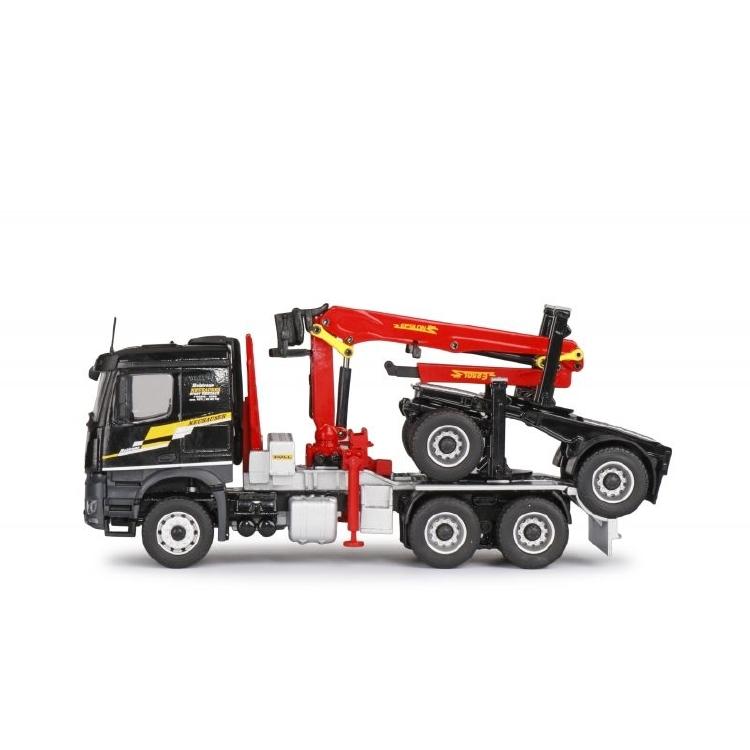 【予約】DOLL Long timber loader MERCEDES BENZ Arocs トラック 建設機械模型 工事車両 Conrad ...
