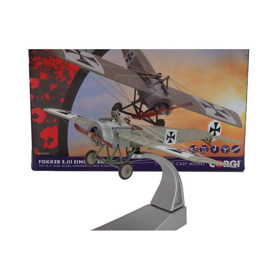 Fokker E.III EINDECKER ミリタリーグリーン Josef Jacobs搭乗機 Corgi 1/48 ミニカー ミリタリー模型 | 