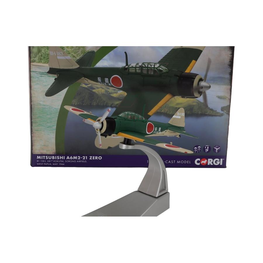 Mitsubishi三菱 A6M2-21 零戦 81-1183 ミリタリーグリーン / Corgi 1/72 ミニカー ミリタリー模型 | 