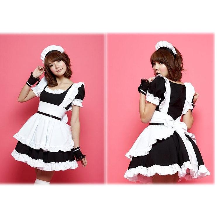 メイド服 可愛いメイドさんメイド喫茶 アキバ ロリータ コスチューム コスプレ衣装 仮装コスチューム コスプレ  /ハロウィン・女性・大人用 | 