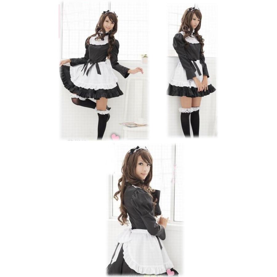 8007メイド服 可愛いメイドさん アキバ ロリータ　ゴスロリ プリンセス 3ピースセット メイド喫茶 コスチューム コスプレ衣装 仮装コスチューム コスプレ  /ハロ |  | 01