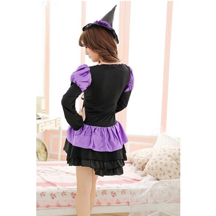 8261魔女　パープル　デビル仮装コスチューム コスプレ・ハロウィン・女性大人用 |  | 03