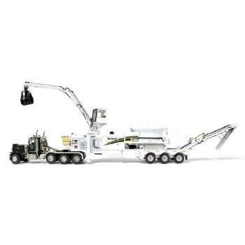 Vermeerヴァーミヤー TG7000 木材破砕機 ホワイト+ Peterbilt 379 4軸　 1/50 建機模型 工事車両 /TWH089-010-6 重機 | 