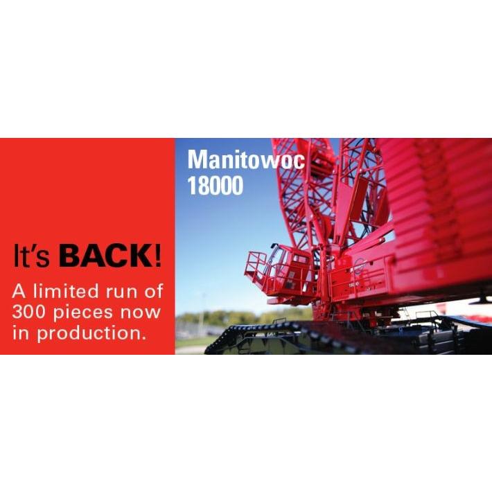 Manitowocマニトワック 18000 クローラークレーン レッド 300台限定 /TWH  1/50  建設機械模型 | 