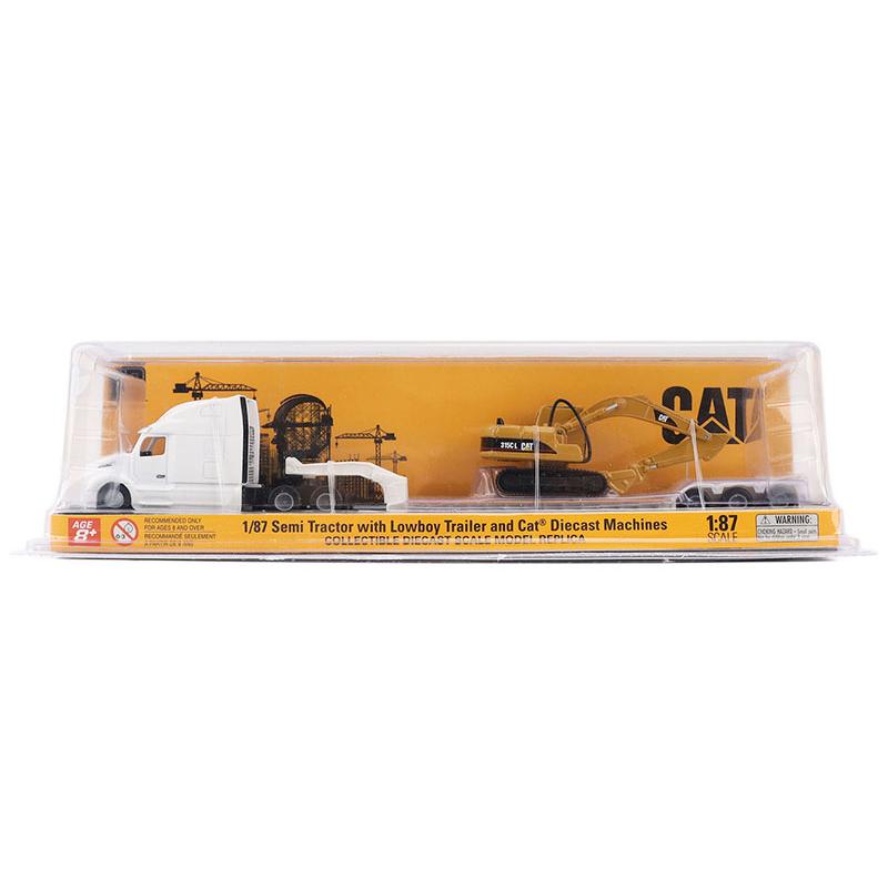 Peterbilt 579 Lowboy Trailer Caterpillar Diecast Masters 1/87 建設機械 | 