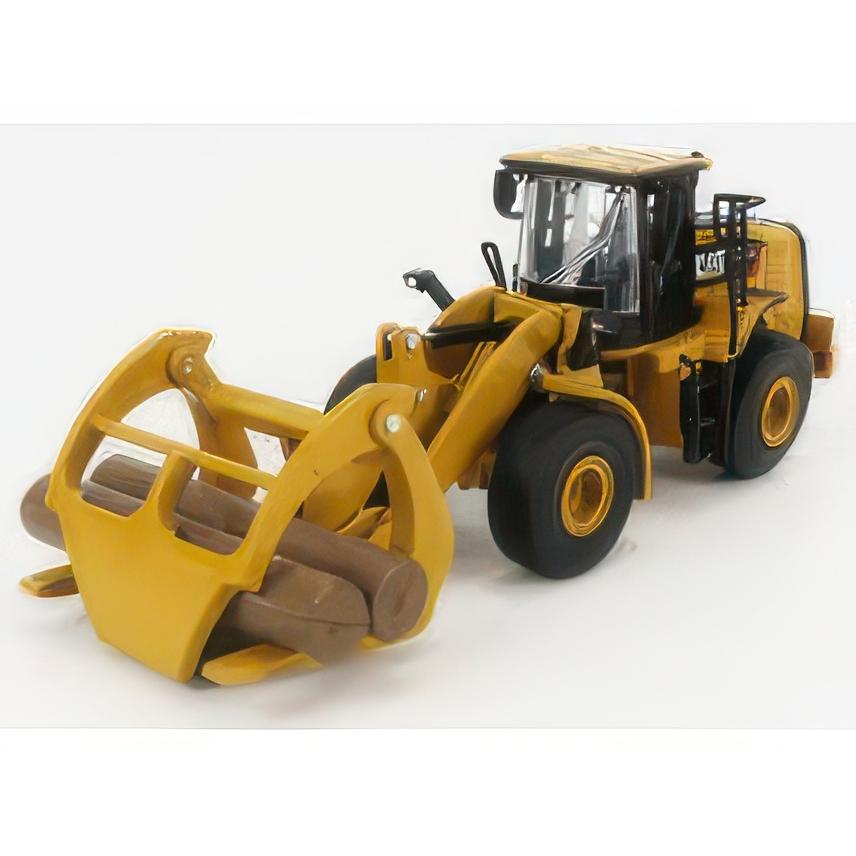 CAT950M ログフォーク付ホイールローダ 黄/黒 1/64 Diecast Masters | 