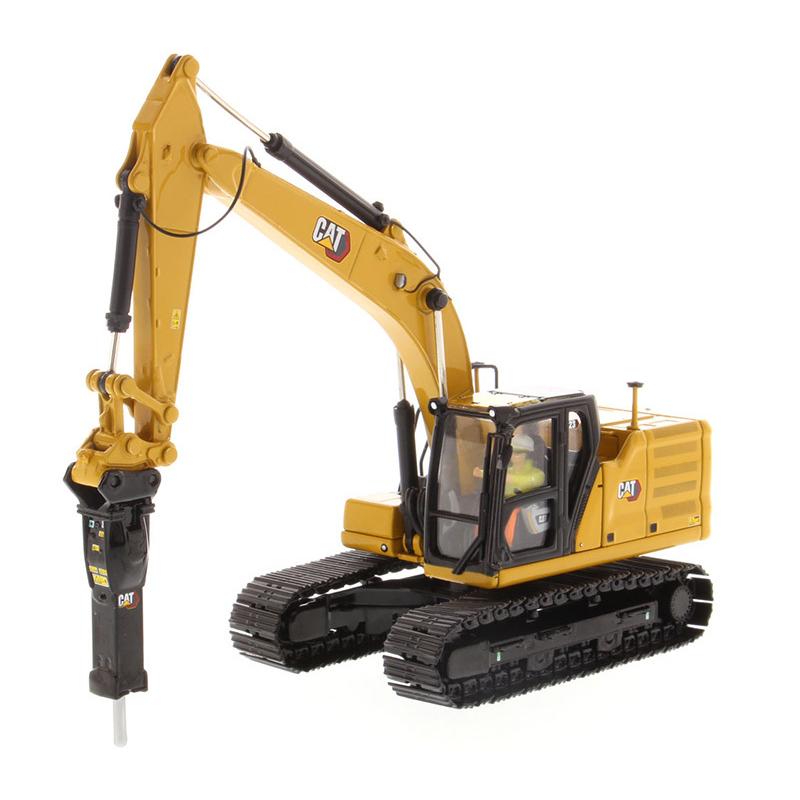 CAT323 油圧ショベル 黄/黒 1/50 Diecast Masters : バスクホビー