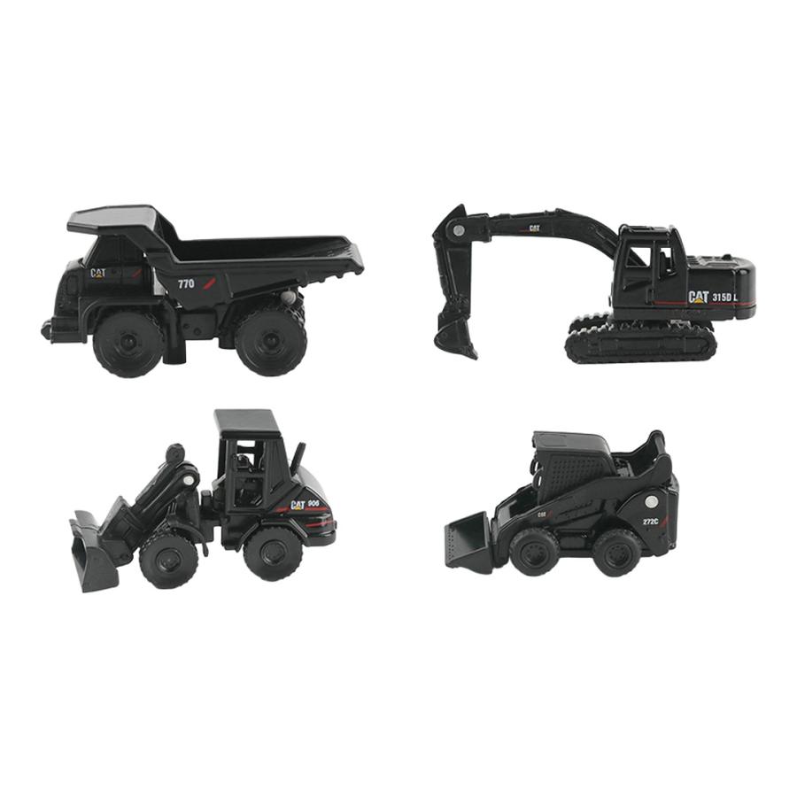 Caterpillar MINI Constructors 4 Pack in Black / Diecast Masters MINI 模型 | 