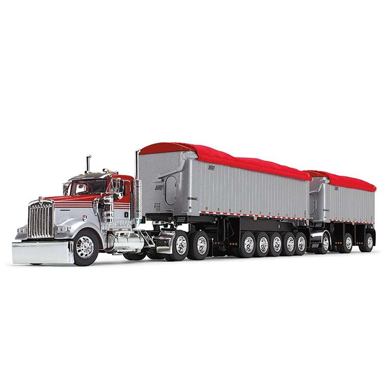 Kenworth W900L & East Manufacturing End Dump Viperレッド/シルバー 模型 / DCP 1/64 | 