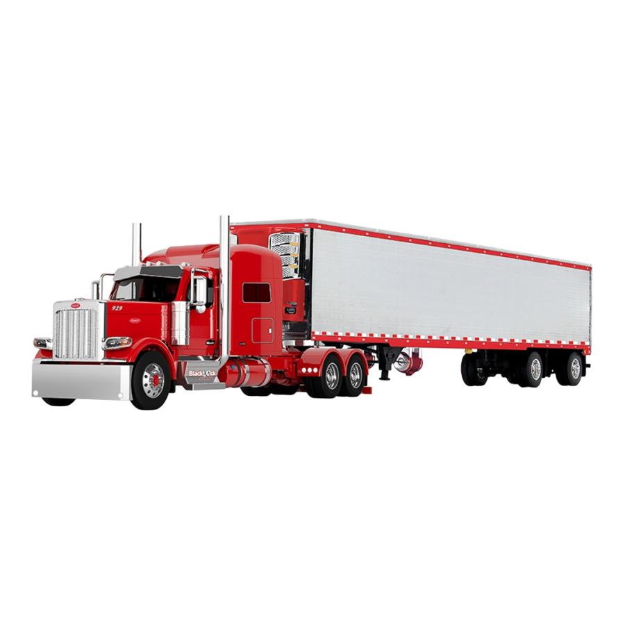 Peterbiltピータービルト Model 589 Blackjack Express in Red wit / DCP 1/64 模型 | 
