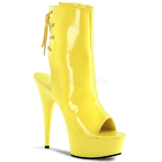 DELIGHT-1018UV 6インチ(約15cm) ハイヒール ブーツ　/Pleaserプリーザー パーティー 靴 シンデレラサイズ 大きい |  | 01