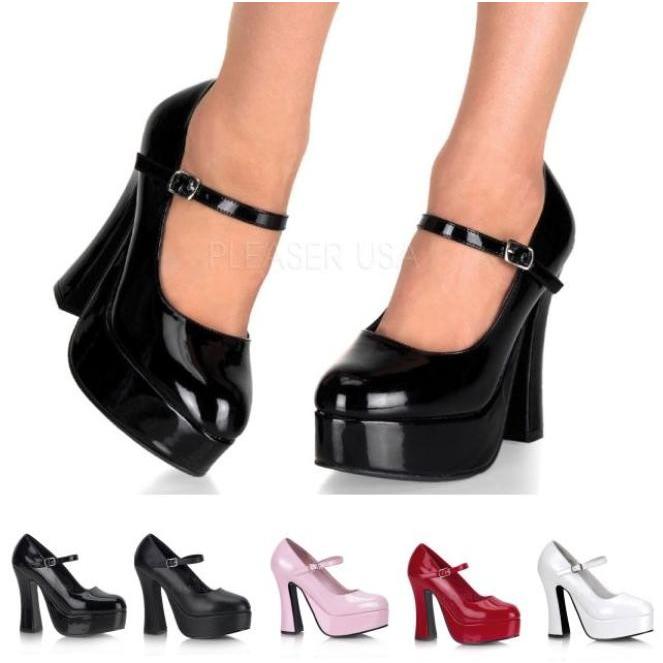 DOLLY-50 5インチ(約13cm)パンプスハイヒール　メリージェーン /Pleaserプリーザー  パーティードレス 靴 大きいサイズ | 