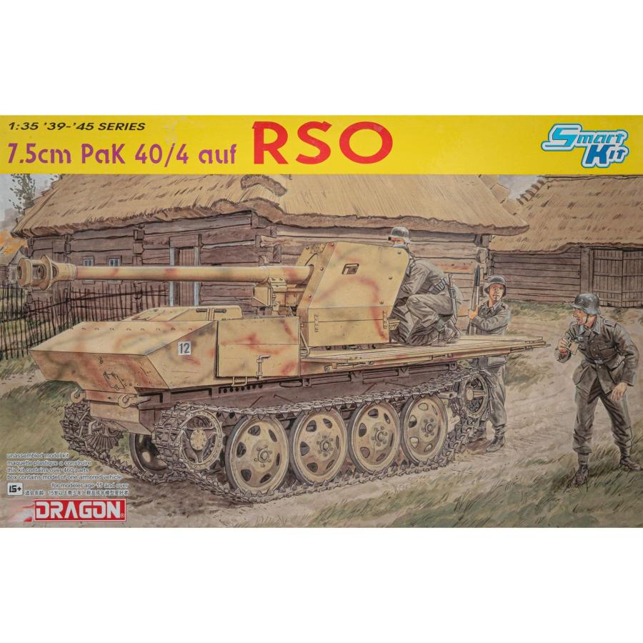 7.5cm Pak 40/4 auf RSO w/Winter Uniform Crew 組み立てプラモキット模型 戦車 /Dragon 1/35 | 