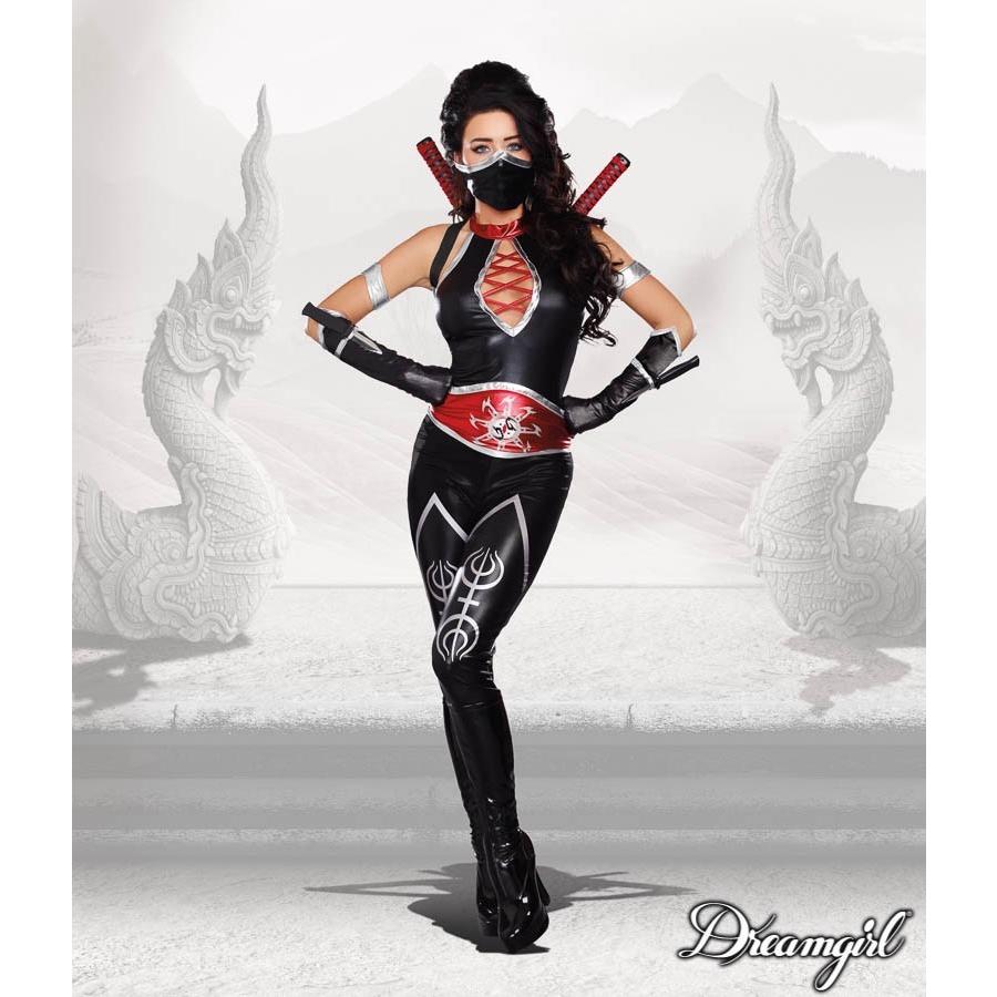 ミスティック・ニンジャ 大人女性 　7点セット セクシーコスチューム コスプレ衣装　(二次会、結婚式、仮装、パーティー、宴会、ハロウィン）  送料無料 | mystic