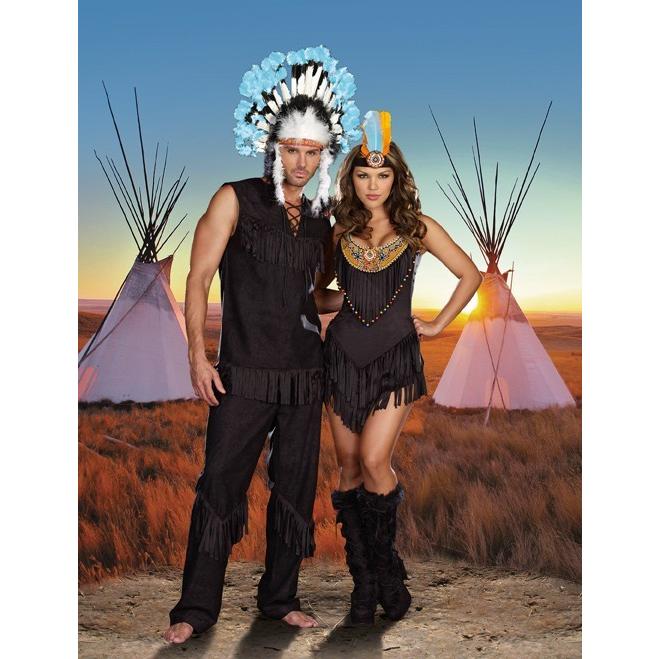 インディアン長のコスチューム３点セット仮装コスチューム コスプレ /ドリームガール・仮装・ハロウィン・男性大人用 |  | 02