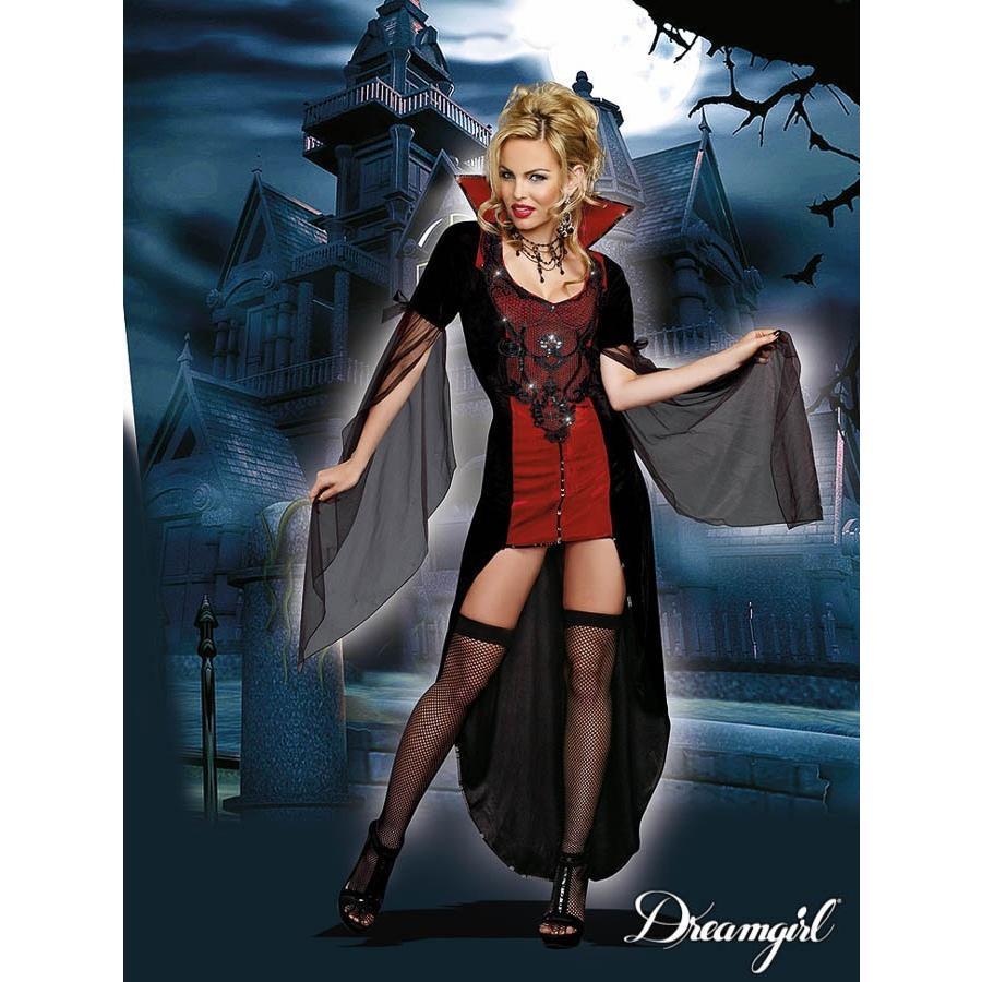 『キリング・ミー・ソフトリー』のコスチューム?襟、シフォン袖付きワンピース仮装コスチューム コスプレ /ドリームガール・仮装・ハロウィン・女性大人用 | 