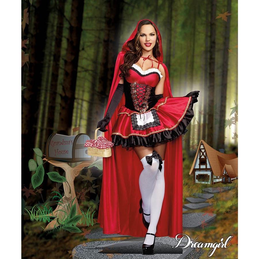 赤ずきんコスチューム２点セット仮装コスチューム コスプレ /ドリームガール・仮装・ハロウィン・女性大人用 |  | 01