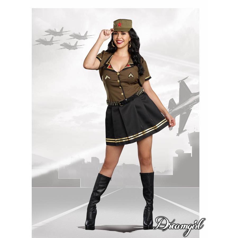 大きいサイズ アーミーガールコスチューム４点セット仮装コスチューム コスプレ /ドリームガール・仮装・ハロウィン・女性大人用 | 