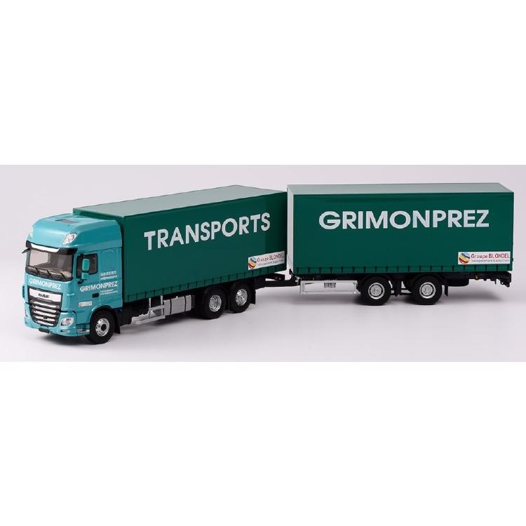 ELIGOR, DAF XF MY17 Space CAB 4x2 avec remorque bâchée Tautliner 3 Essieux