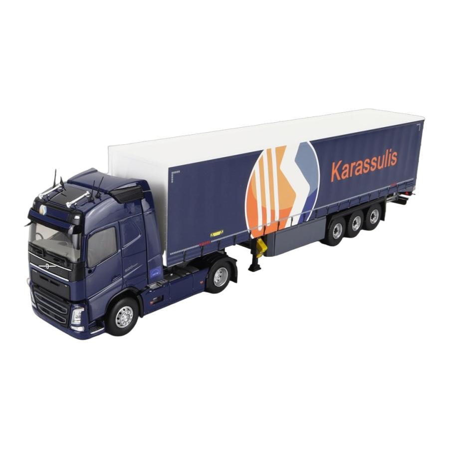 VOLVO FH4 500 2020 TRUCK TELONATO KARASSULIS TRANSPORTS ブルー ELIGOR 1/43 | 