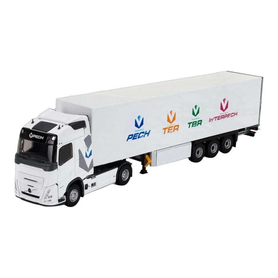 VOLVO FH AERO 2024 TRUCK CASSONATO PECH TRANSPORTS ホワイト ELIGOR 1/43 トラック | 