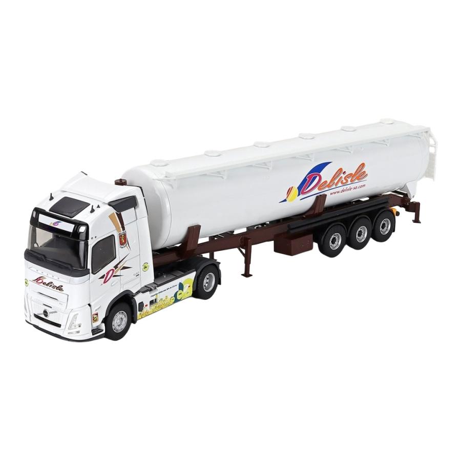 Volvo FH AERO 540 タンクローリー 2024 ホワイト ブラウン / ELIGOR 1/43 ミニカー トラック模型 | 
