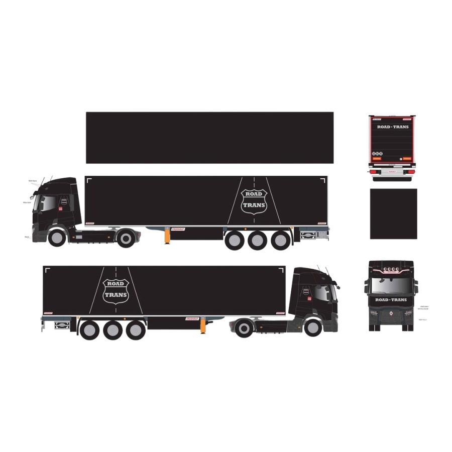 Road Trans ルノー T 480 2021 ボックストレーラー / Eligor 1/43 ミニカー トラック模型 | 