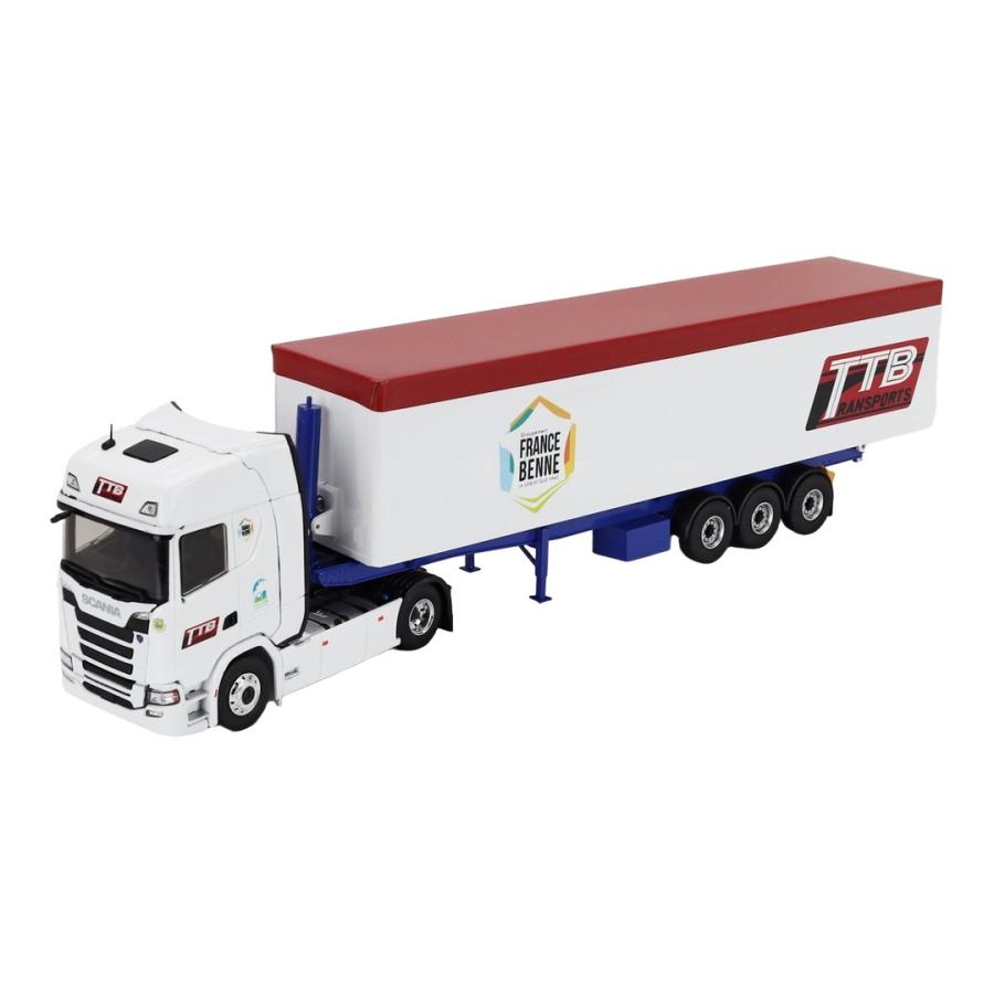 Scaniaスカニア S500 トラック TTB TRANSPORTS 2024 ホワイト / ELIGOR 1/43 ミニカー トラック模型 | 