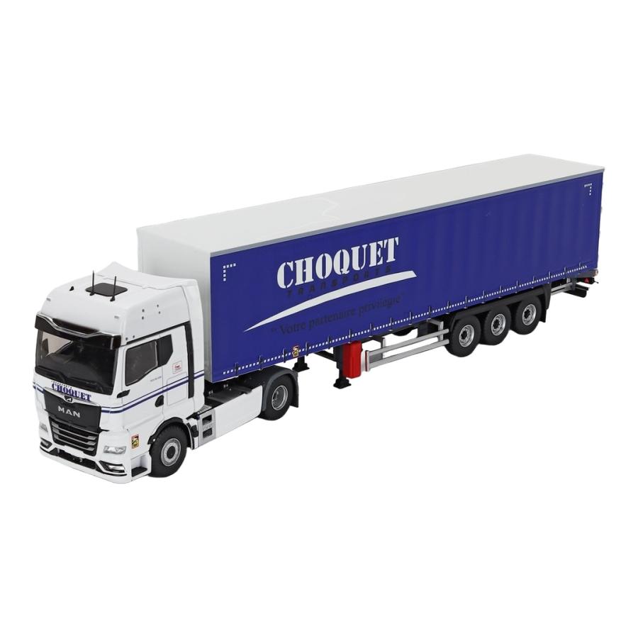 MAN TGX GX テロナート CHOQUET TRANSPORTS 2021 ホワイト/ブルー / ELIGOR 1/43 ミニカー トラック模型 | 