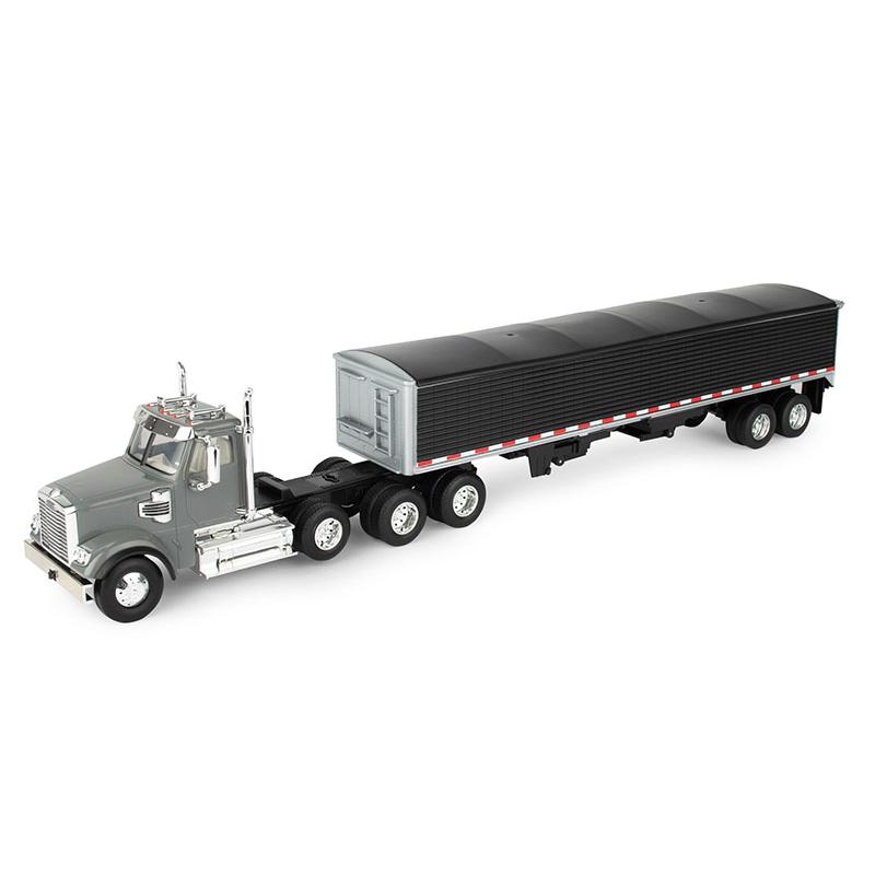 海外製トレーラー台車 Freightliner 122SD セミトレーラー グレイントレーラー付き / ERTL 1