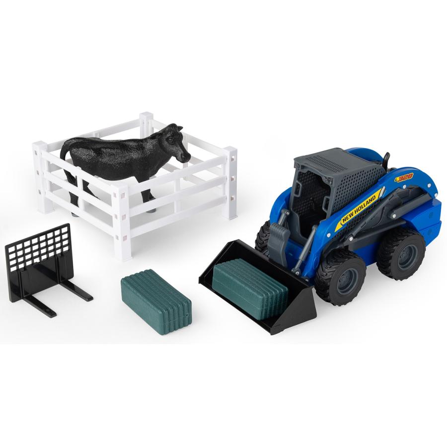 New Hollandニューホランド Skid Steer Farm Playset Big Farm Ser / ERTL 1/16 模型 | 
