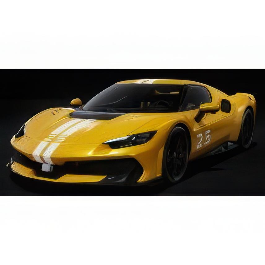 【予約】12月以降 FERRARI 296 スペチアーレ #25 2025 ジャッロトリストラート イエロー/ホワイト MR-MODELS 1/18 | 
