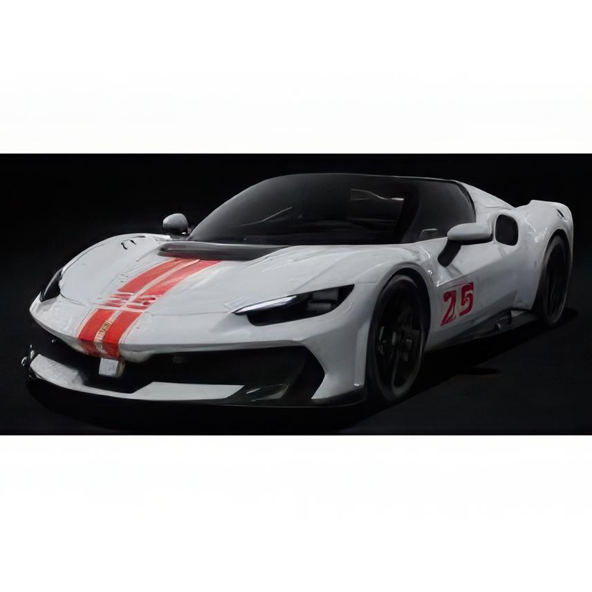 【予約】FERRARI 296 スペチアーレA #25 スパイダー 2025 ビアンコアルティコ ホワイト/レッド MR-MODELS 1/18 | 