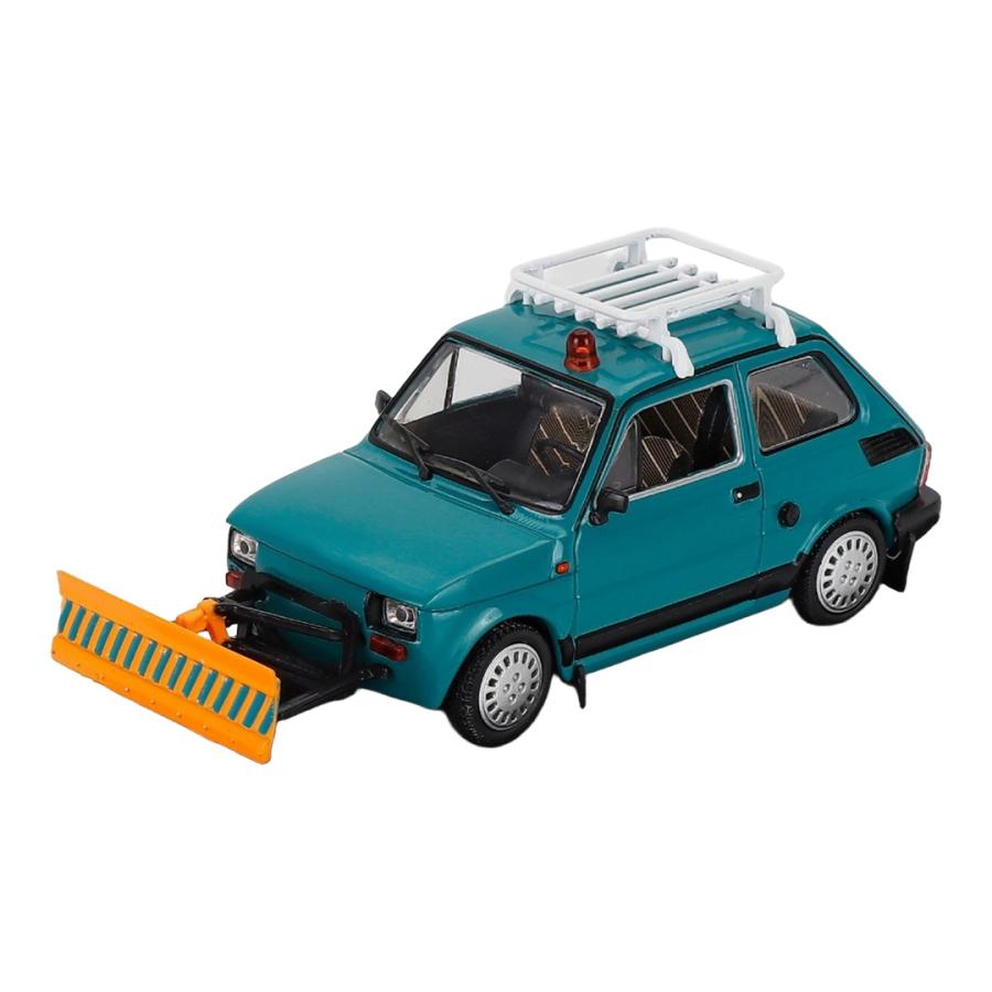 Polski Fiatポルスキフィアット 126P 除雪車 1984 ブルーグリーン / EDICOLA 1/43 ミニカー | 