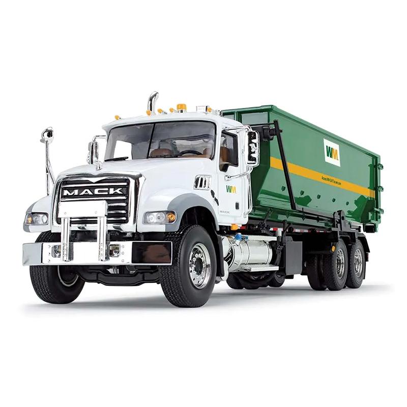 廃棄物管理 - Mack Granite タブスタイルロールオフコンテナ付 トラック / First Gear 1/34 建設機械模型 工事車両 | 