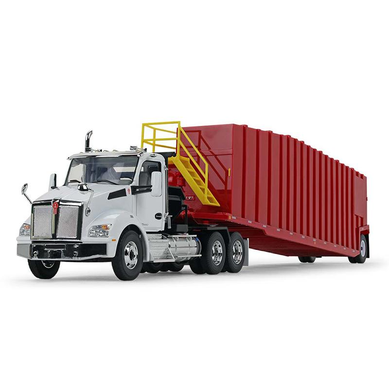 Kenworth T880 ウインチトラック & Pinnacle Frac Tank バイパーレッド 模型 / First Gear 1/34 | 