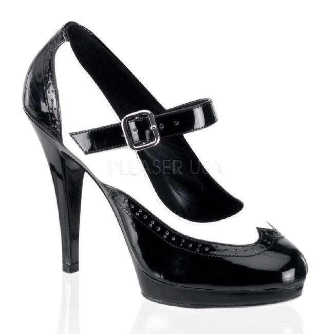 FLAIR-486 4.5インチ(約11cm) ハイヒール　パンプス /Pleaserプリーザー パーティードレス 靴 大きいサイズ | 