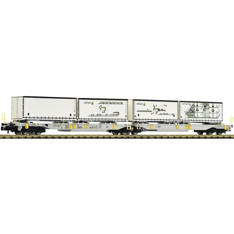 Nゲージ 貨車 Fleischmann AAE コンテナ二重積載車 Era VI 積載 4 Wechselbehaelter Railcare DC | 