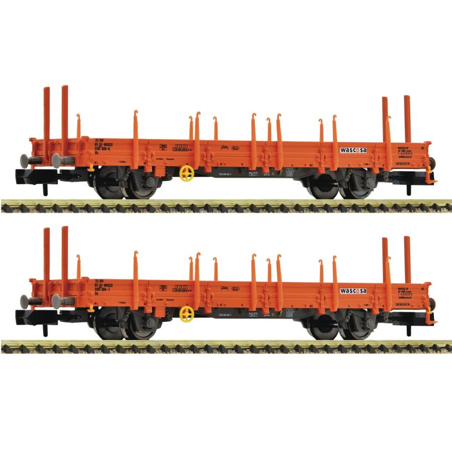 Nゲージ 鉄道模型 貨車 Fleischmann フライシュマン WASCOSA 旋回長物車セット 2両セット Era VI DC | 