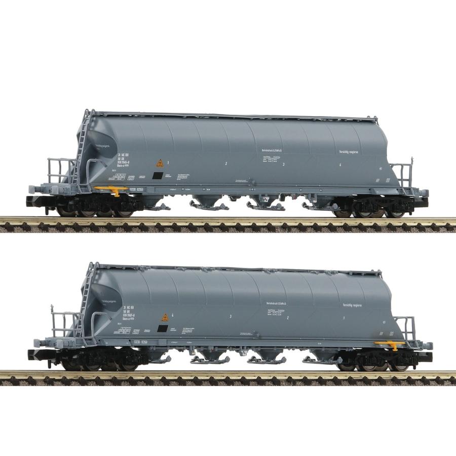 Nゲージ 鉄道模型 貨車 Fleischmann DR 粉体輸送用ホッパ車 2両セット Era IV DC Staubsilowagen | 