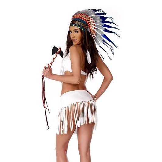 インディアンサマー　セクシーネイティブアメリカン コスチューム　3点セット　コスプレ衣装　(二次会、結婚式、仮装、パーティー、宴会、ハロウィン）大人女性 |  | 01