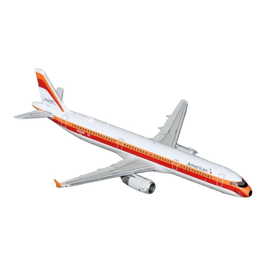 American Airlines エアバス A321-200 N582UW PSAレトロ塗装 / GeminiJets 1/400 飛行機模型 | 
