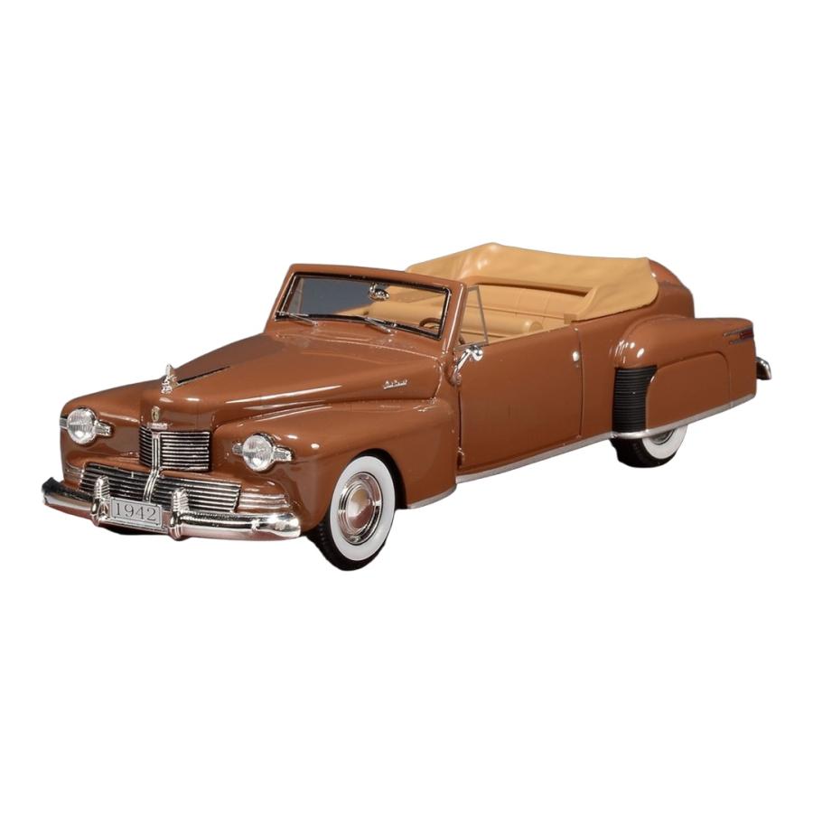 【予約】2026年発売予定 Lincoln Continental カブリオレ オープン 1942 ベージュ / GLM 1/43 ミニカー | 