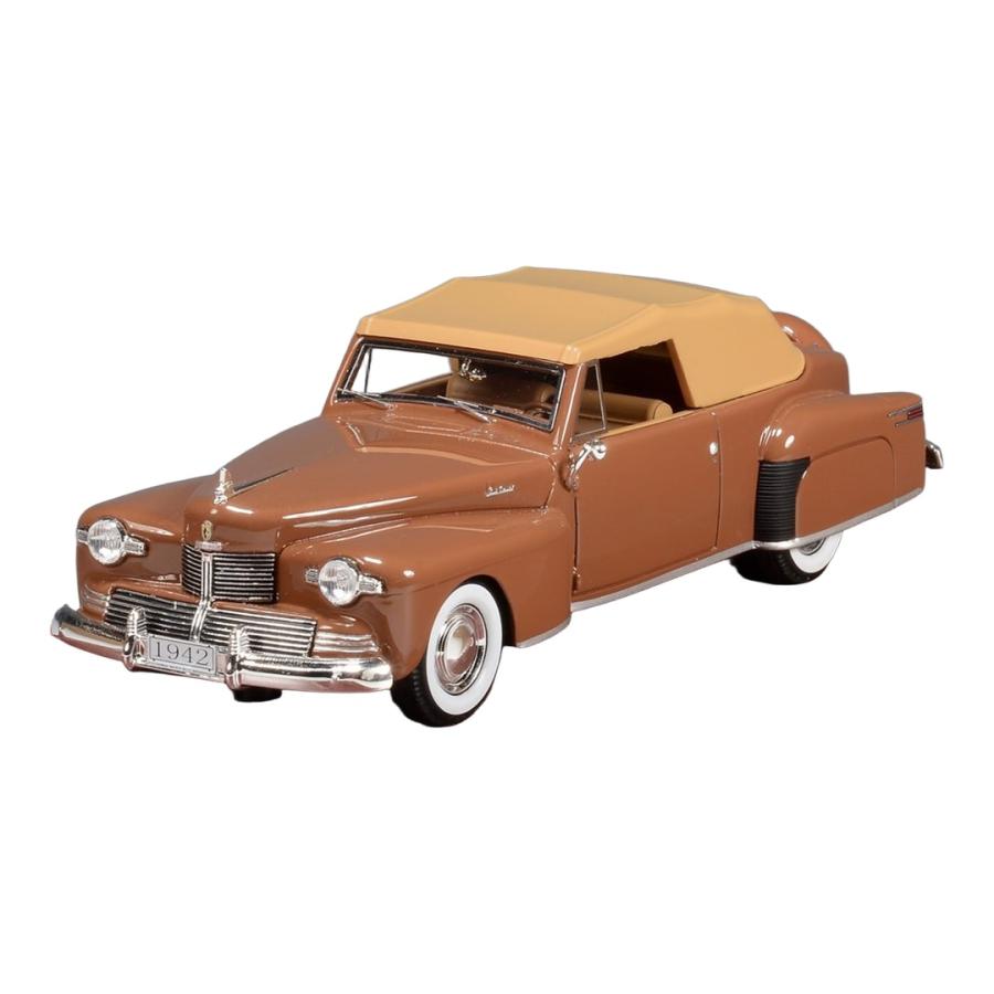 【予約】2026年発売予定 Lincoln Continental カブリオレ 1942 ブラウン / GLM 1/43 ミニカー | 