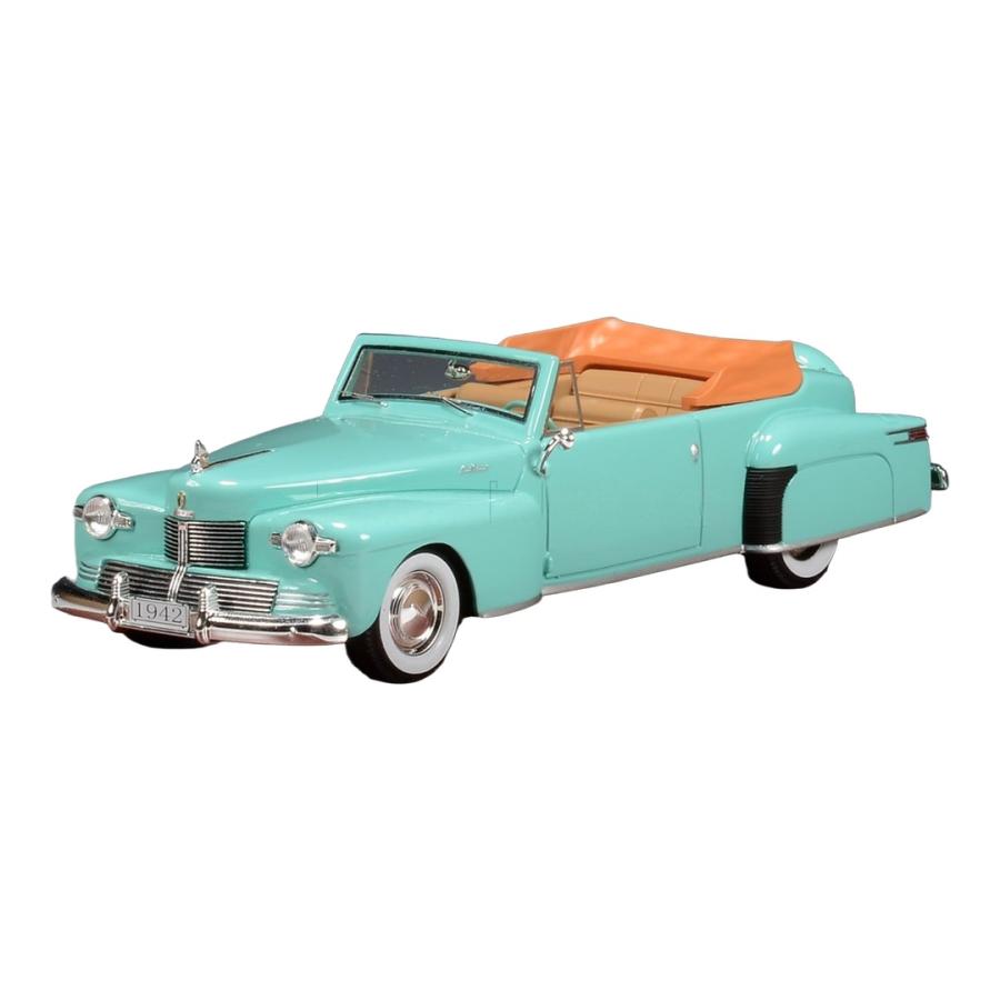 【予約】2026年発売予定 Lincoln Continental カブリオレ 1942 スワニーグリーン / GLM 1/43 ミニカー | 