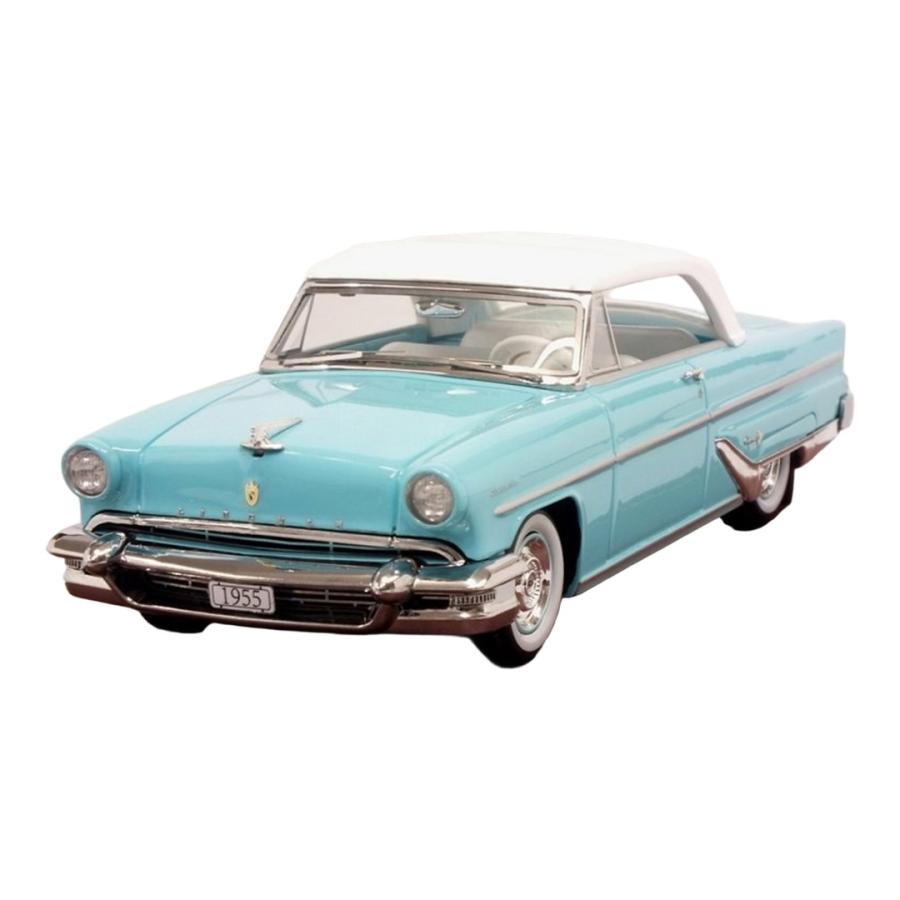 Lincolnリンカーン Capriカプリ コンバーチブル 1955 クローズド ターコイズ / GLM MODELS 1/43 ミニカー | 