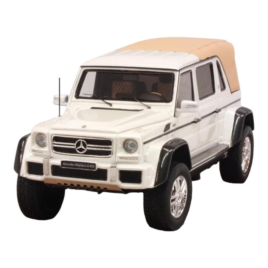 Mercedes Maybachメルセデスマイバッハ G650 ランドーレ 2017 ホワイトメタリック / GLM MODELS 1/43 ミニカー | 