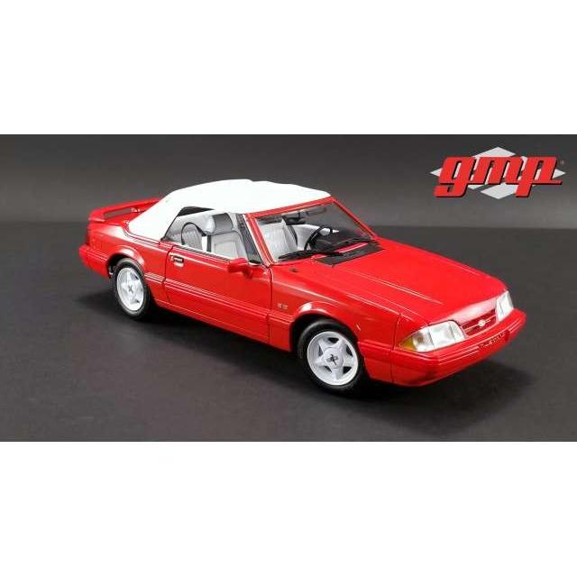 1992 Ford Mustang LX Convertible, red with white interior /GMP 1/18 ミニカー | 