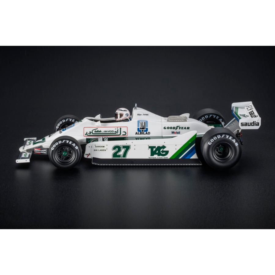 WILLIAMS  F1 FW07 FORD N 27 WINNER DUTCH GP  フィギュア付き  1979 ALAN JONES - WHITE/GP Replicas 1/18ミニカー |  | 02