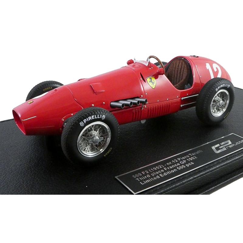 Ferrari 500 F2 1952年 F1 フランスGP 3位 #12 P タルッフィ ディスプレイケース付き/ GP Replicas 1/18 | 